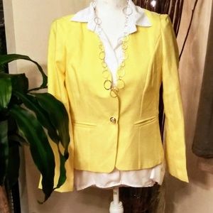 🌼Beautiful~NWT~Women's~Yellow Dress Jacket🌼